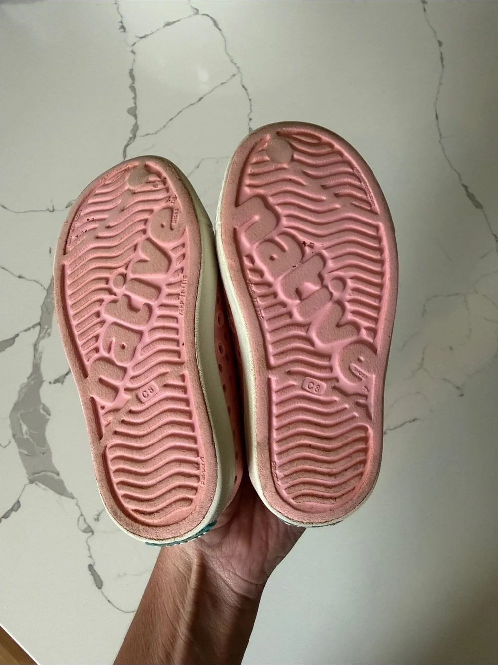 Native Kids Glitter Pink Slip-On Water Shoes